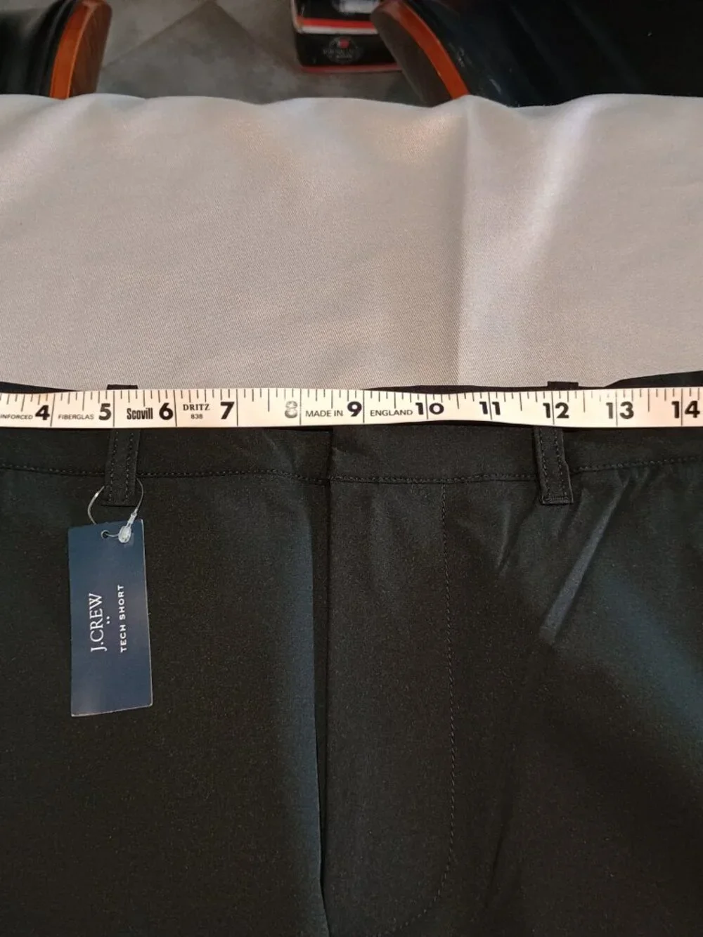 Men's J Crew Tech Shorts - Black - 32